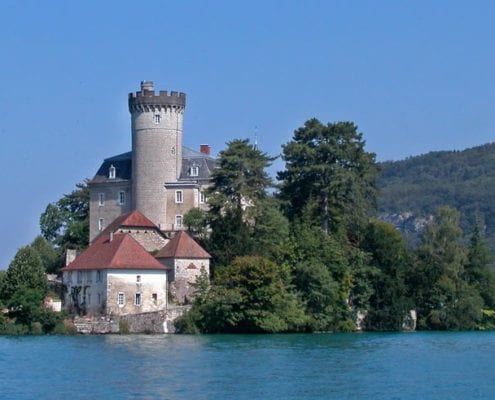 Summer in Lake Annecy Chateau Duingt